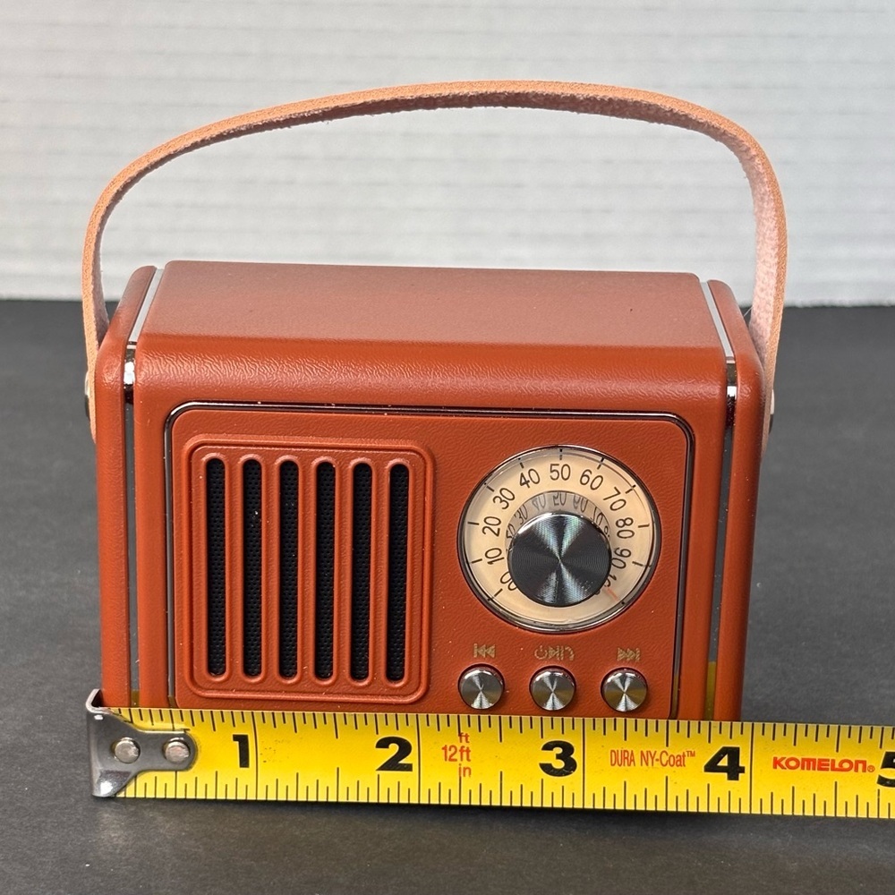 NIB Retro Bluetooth Speaker Vintage Decor Wireless Mini Portable Subwoofer - Picture 7 of 9